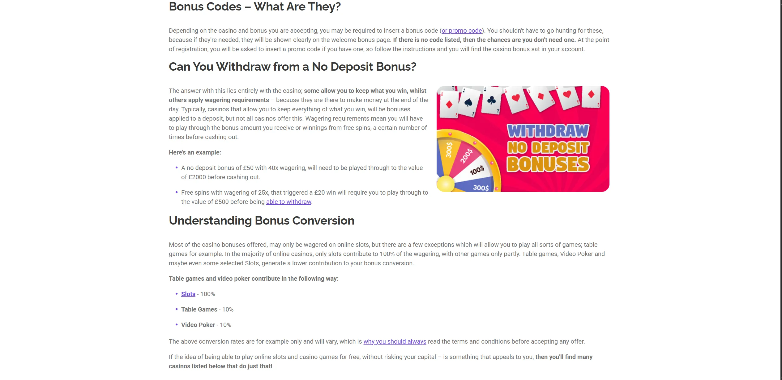 Screenshot of Nodepositcasino.org Australian No Deposit Casino Bonuses