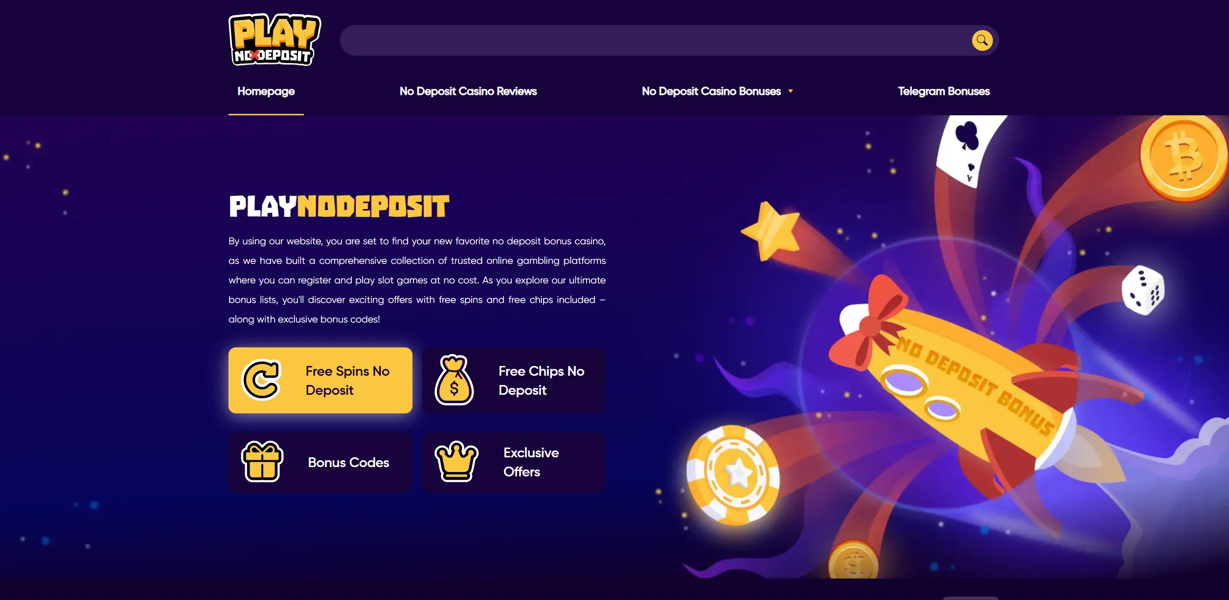 Screenshot of Playnodeposit.com – Top No Deposit Bonus Casinos in Austria | PlayNoDeposit