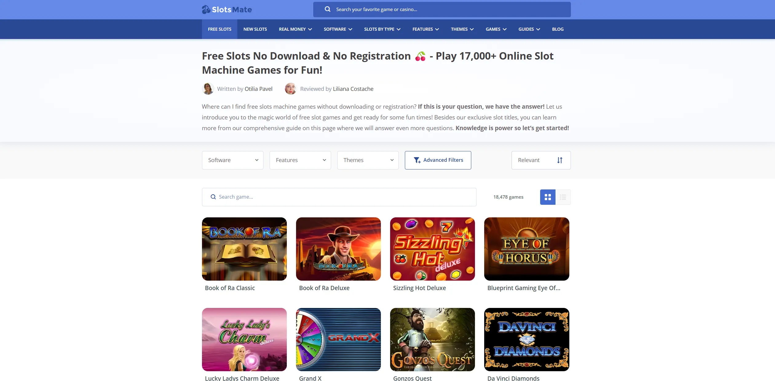 Screenshot of Slotsmate.com - Free Spins No Deposit Greece Discover Free Spins in Greece