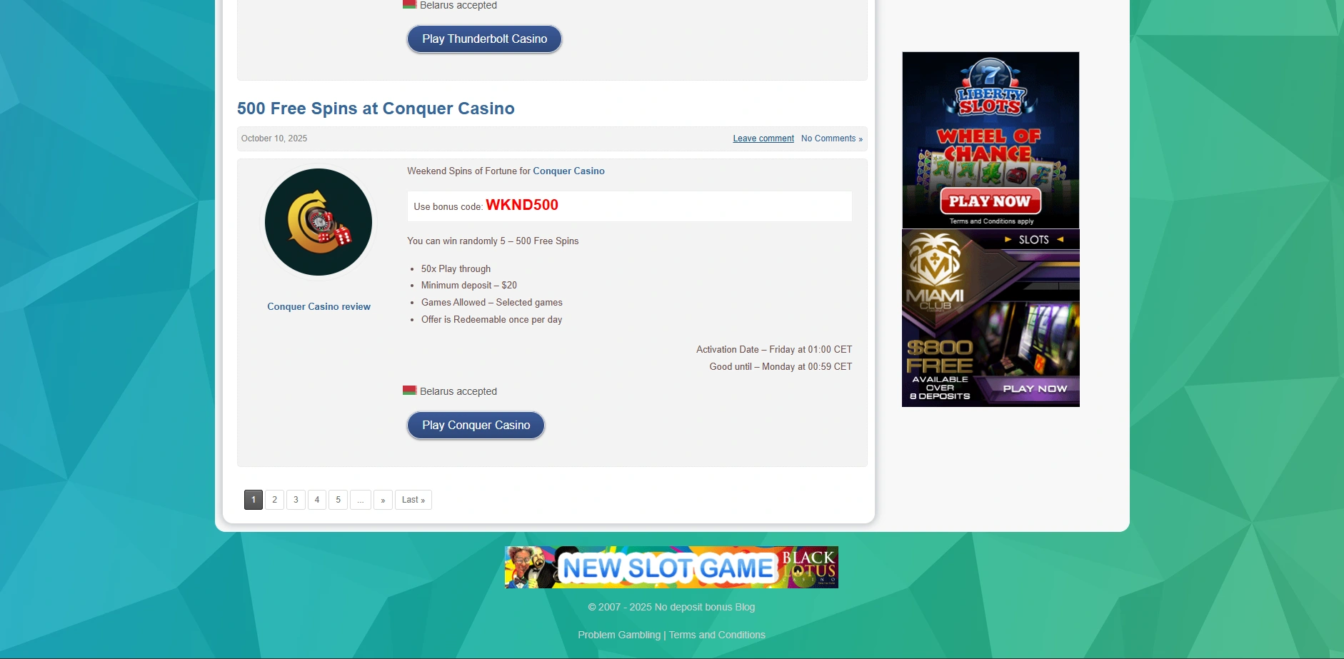 Screenshot of Casinobonus2.co - Casino Bonus - no deposit bonus codes