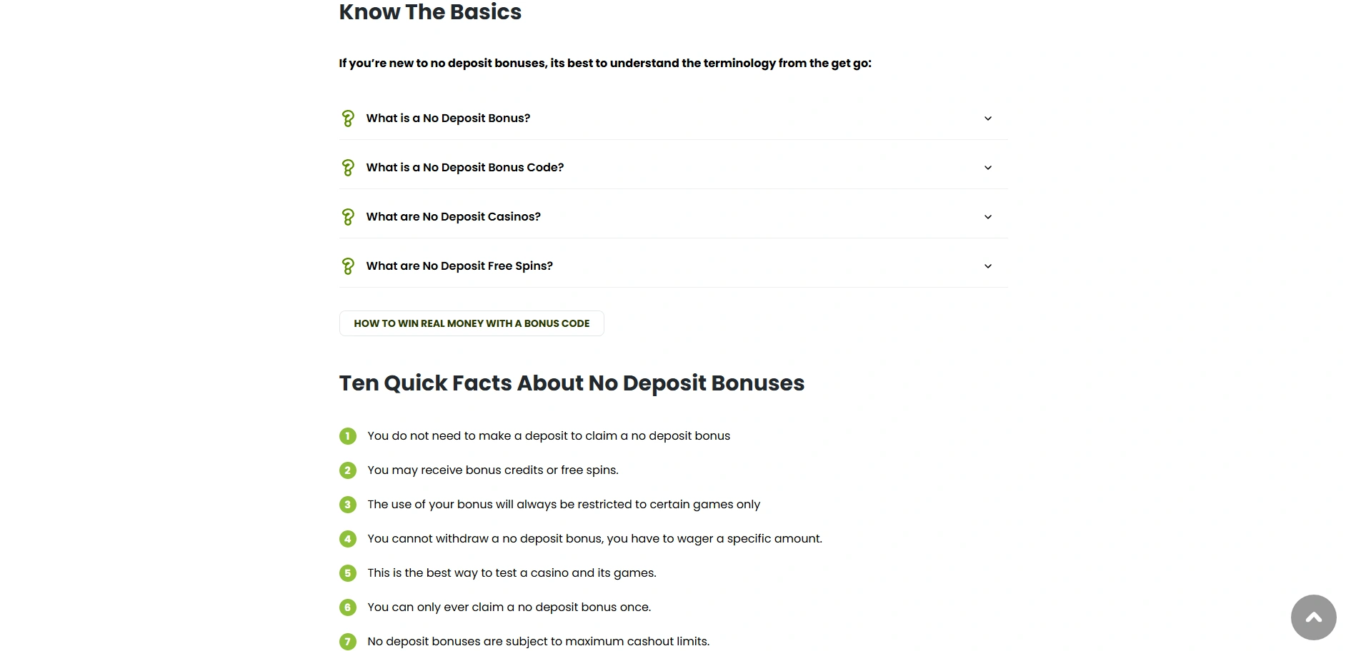 Screenshot of NoDeposit365.com – The World’s Best Source of Casino Bonuses