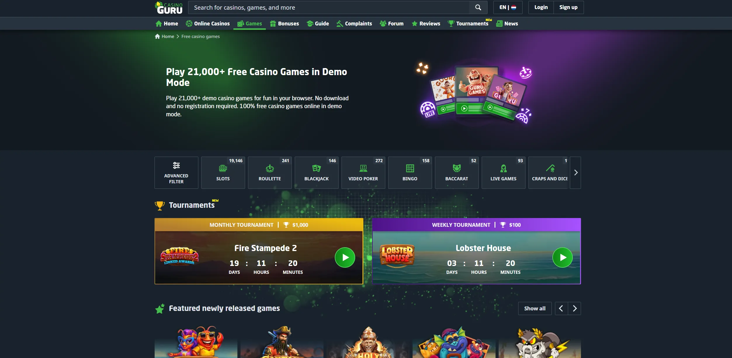 Screenshot of Casino.guru — Best Casino Bonus Ireland ☘️ Top Welcome Offers