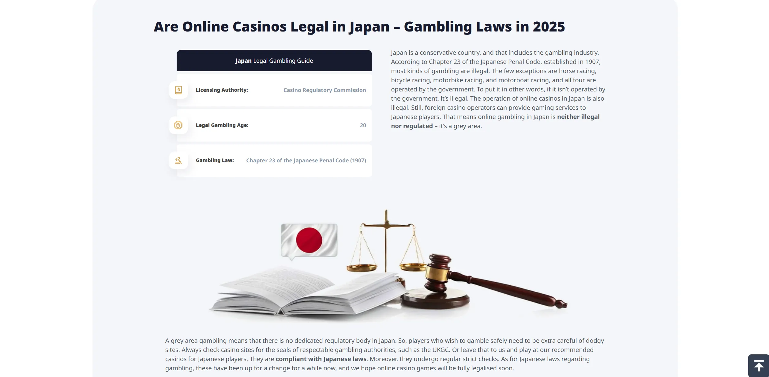 Screenshot of Bestonlinecasino.com - 🎖️ Best Japanese Online Casino Sites ✔️ Legal Operators JP