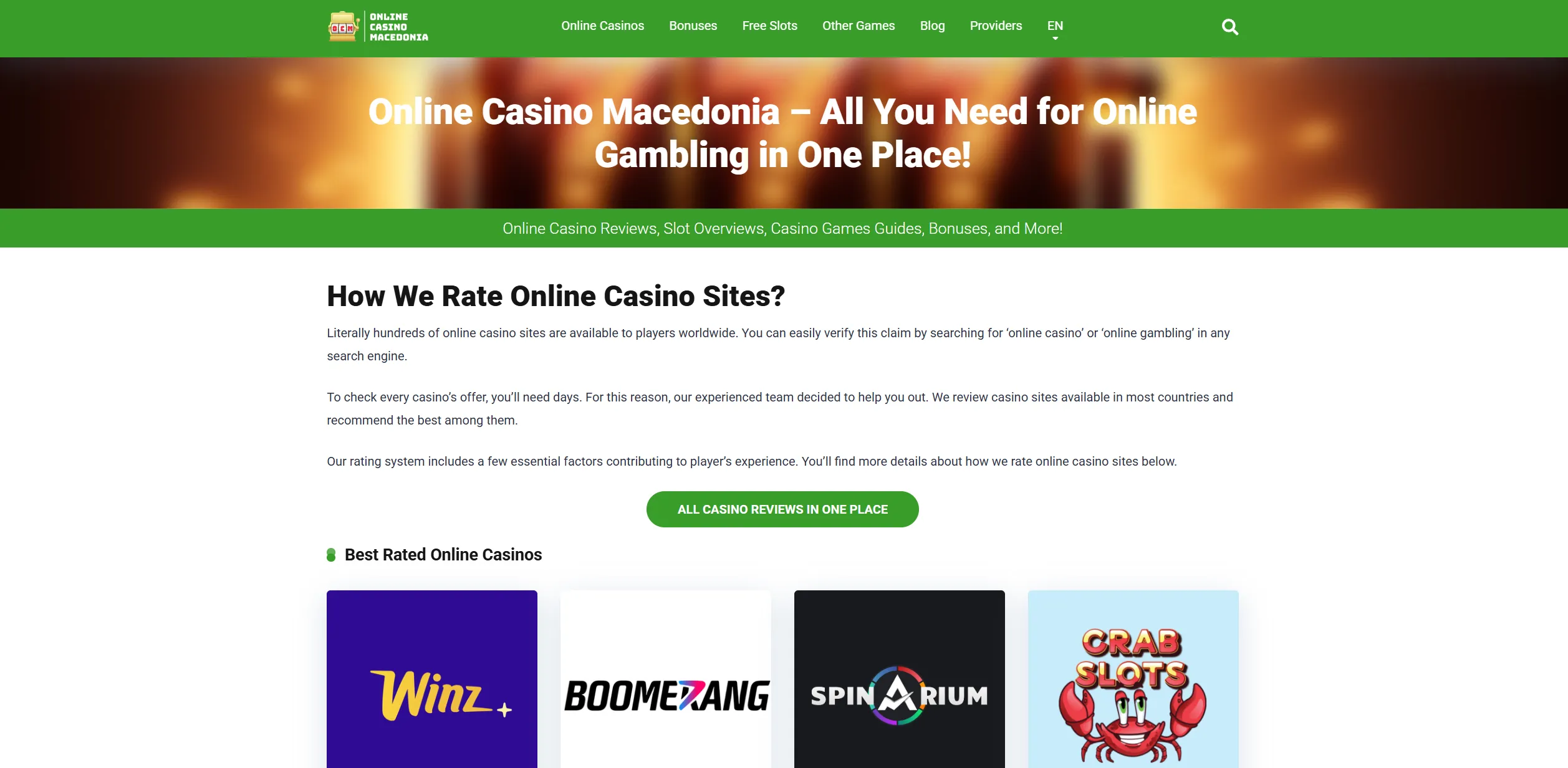 Screenshot of Onlinecasinomacedonia.com - OnlineCasinoMacedonia | The Best Online Casinos 🎲