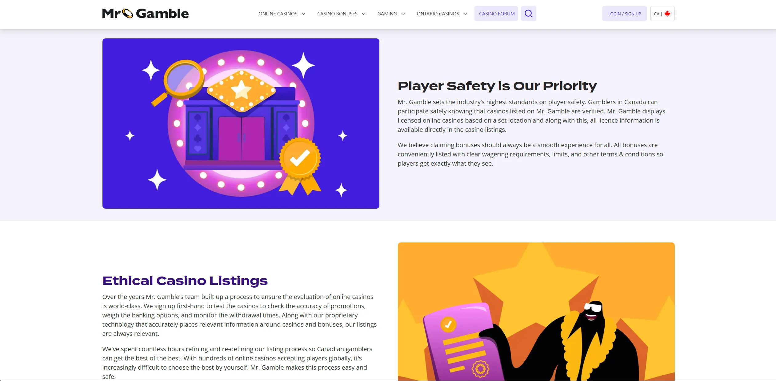 Screenshot of Mr-gamble.com - Best Norway Casino Sites & Bonuses | Mr. Gamble