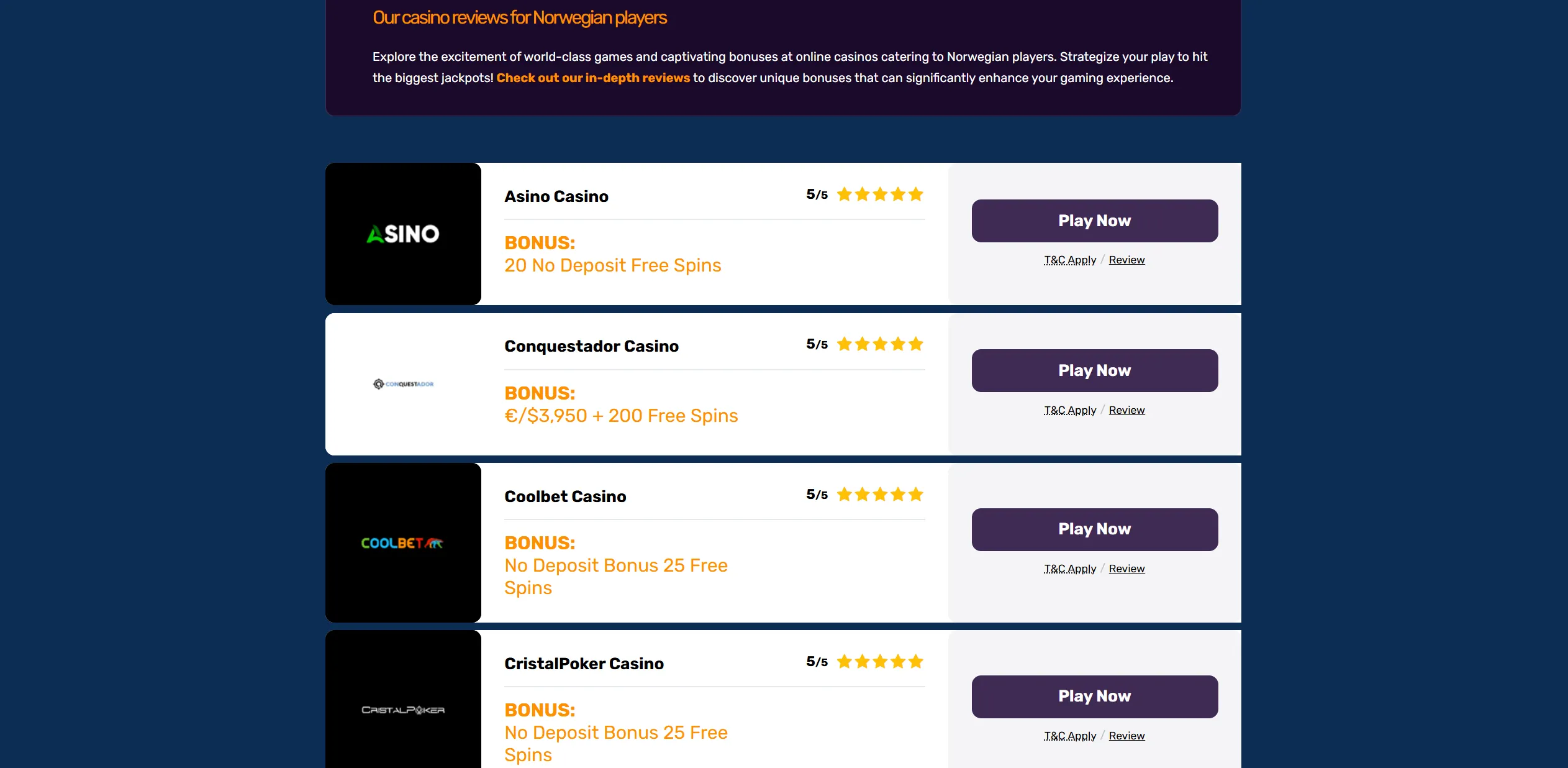 Screenshot of Freespinsworld.com -  No Deposit Bonus Norway • FreeSpinsWorld