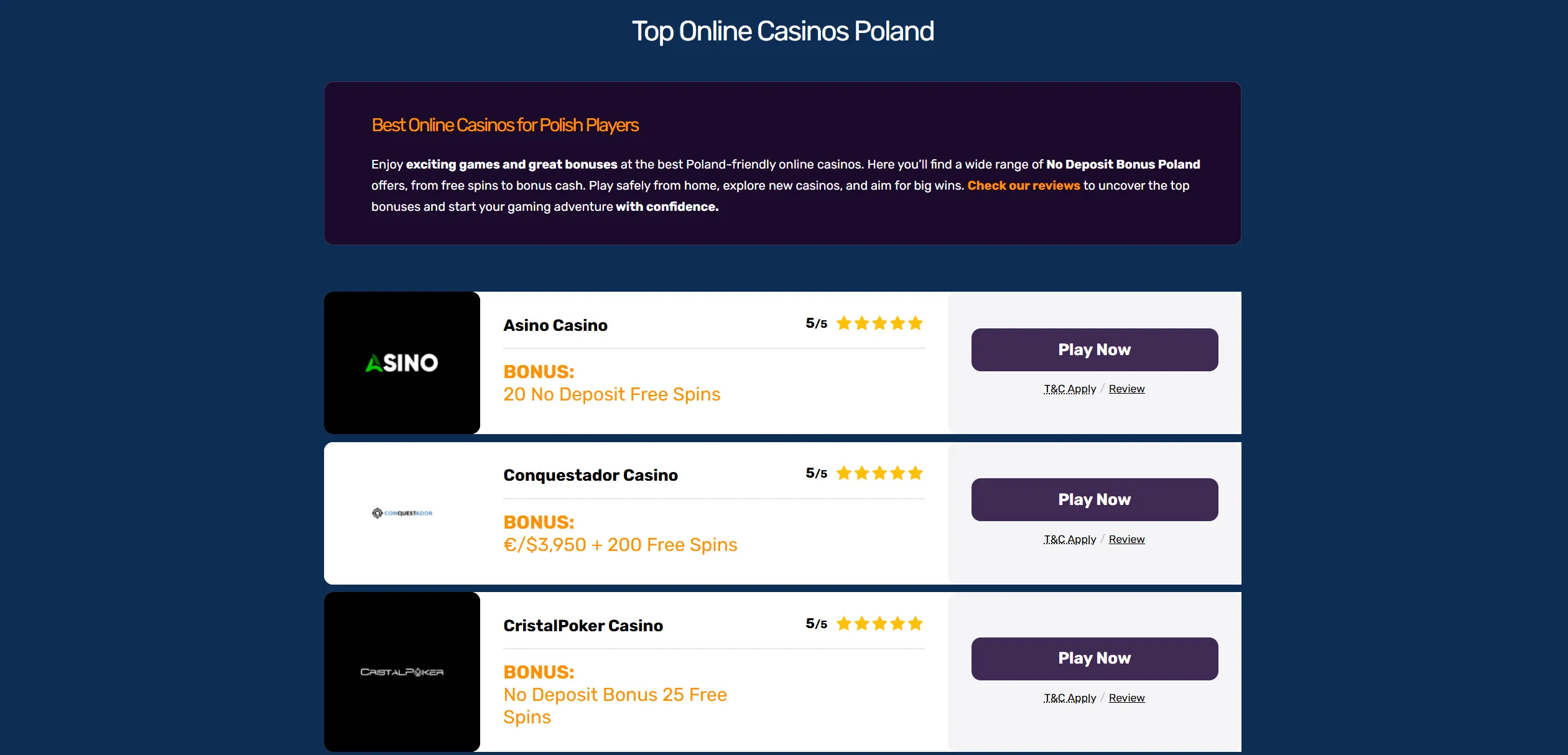 Screenshot of Freespinsworld.com - No Deposit Bonus Poland • FreeSpinsWorld
