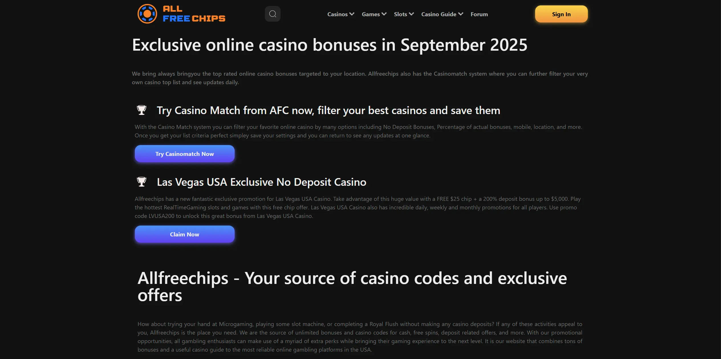 Screenshot of Allfreechips.com – New - Thousands of Free Slot Demos Added Play Free Slots Online